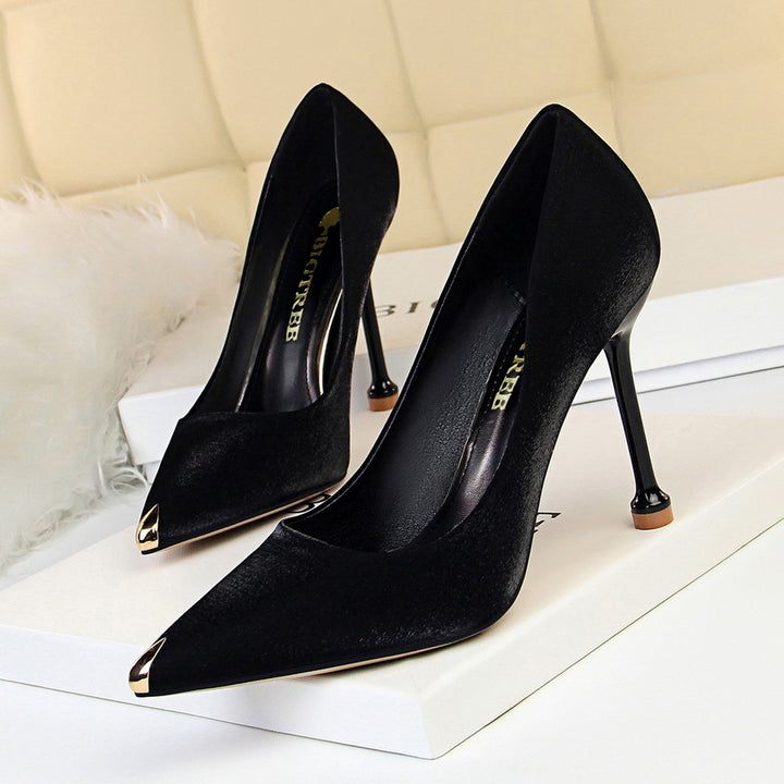 Satin Stiletto Heels - Super Amazing Store