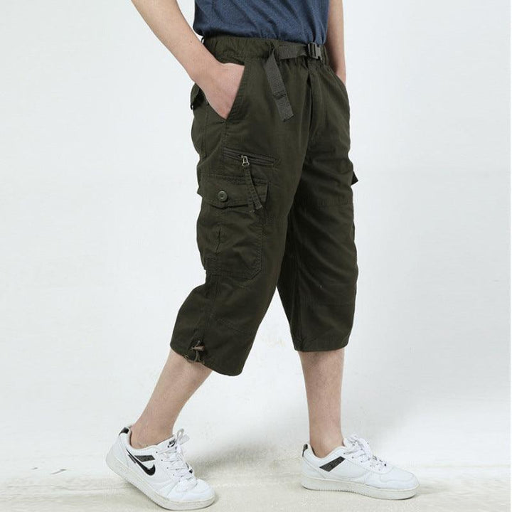 Summer Loose Cropped Trousers Shorts Men 7 Points - Super Amazing Store