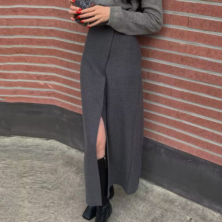 Slit Design Minority All-match Overknee Long Skirt - Super Amazing Store