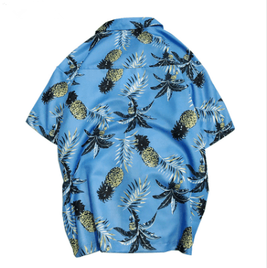 Hawaii Style Full Printing Turn-down Collar Men's Shirt Short Sleeve 2021 Summer Casual Shirts Men - Super Amazing Store