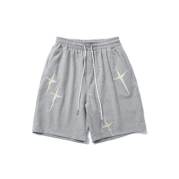 Trendy Embroidered Track Sweatpants Shorts For Men - Super Amazing Store