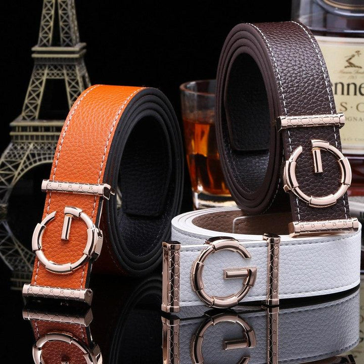 Ladies luxury belts cummerbunds for women G buckle Belt Genuine Leather belt Fashion genuine leather men belts buckle - Super Amazing Store