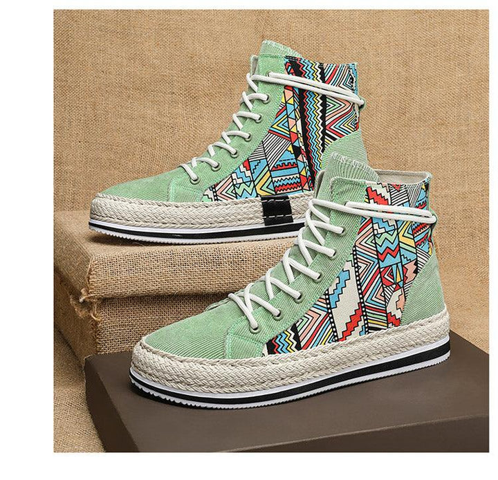 High-top Canvas Casual Board Shoes - Super Amazing Store