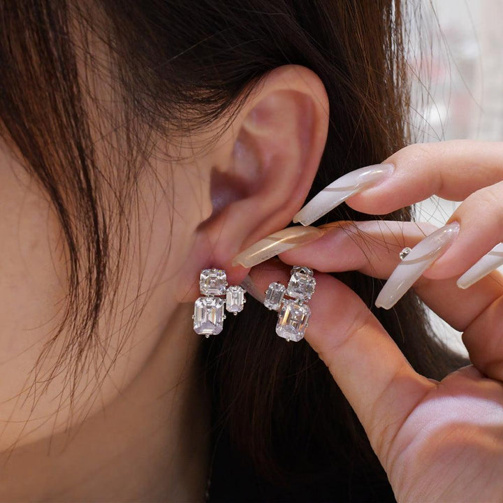 Women's Fashion Asymmetric 925 Sterling Silver Earrings - Super Amazing Store