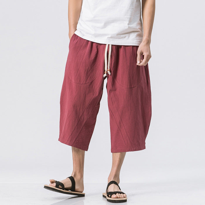 Chinese Style Cotton And Harem Pants-Super Amazing Store