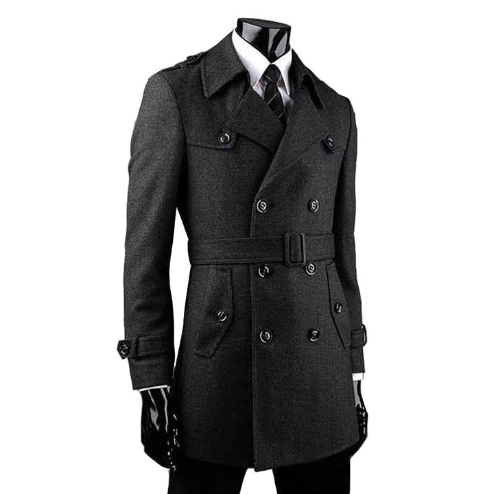 Autumn and Winter Wool Men's Plus Fat Plus Size Young Cashmere Coat Q2