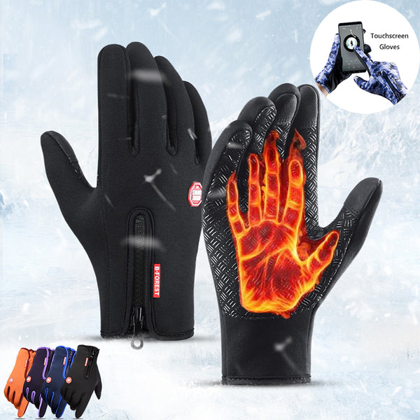 Winter Gloves Touch Screen Riding Motorcycle Sliding Waterproof Sports Gloves With Fleece - Super Amazing Store