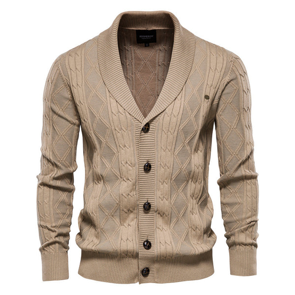 Men's Cardigan Sweater Padded Sweater Trend - Super Amazing Store