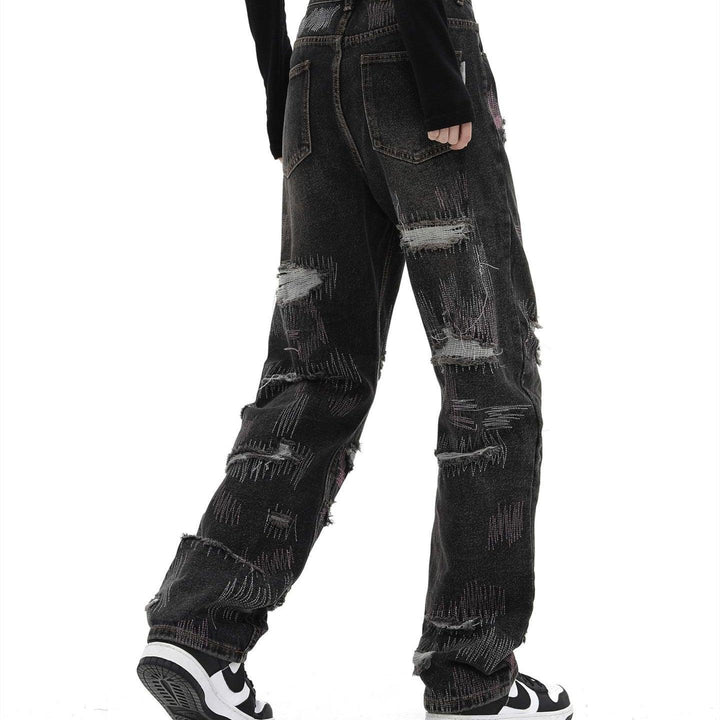 Men's New Straight Jeans With Holes - Super Amazing Store