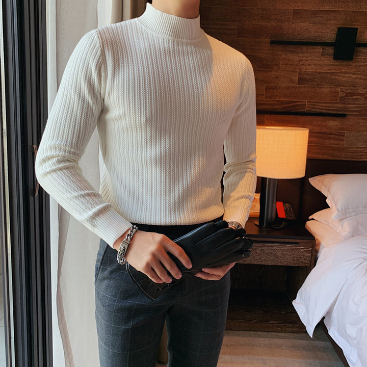 Fashion Collar Solid Color Sweater - Super Amazing Store