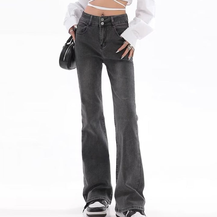 Retro American Slightly Flared Jeans Women - Super Amazing Store