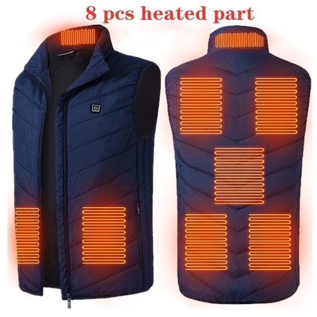 Heated Vest Washable Usb Charging Electric Winter Clothes - No Power Bank included-Super Amazing Store