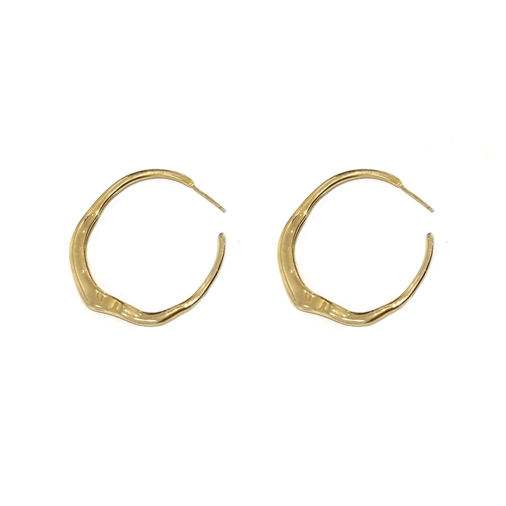 European And American Circle Women's Gold Advanced Earrings Fashion - Super Amazing Store