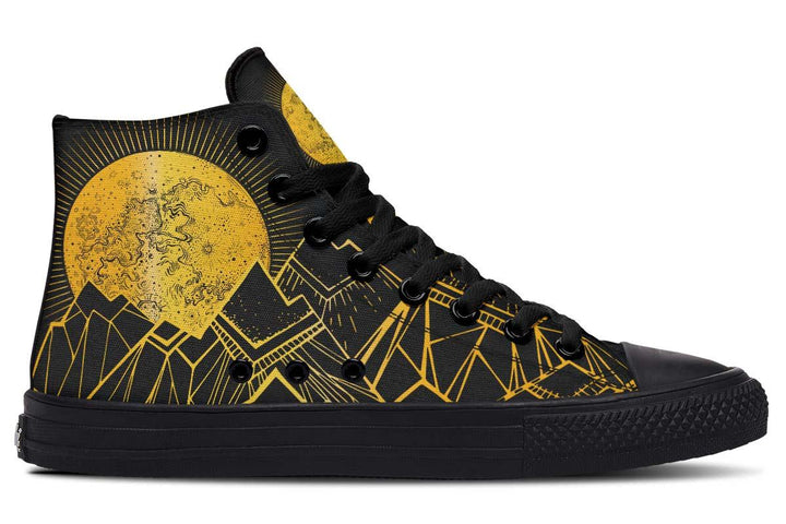 Printed Couple High-top Canvas Shoes - Super Amazing Store