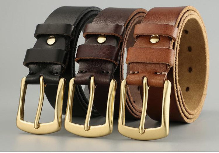 Handmade Casual Trend Men's Belts Cowhide - Super Amazing Store