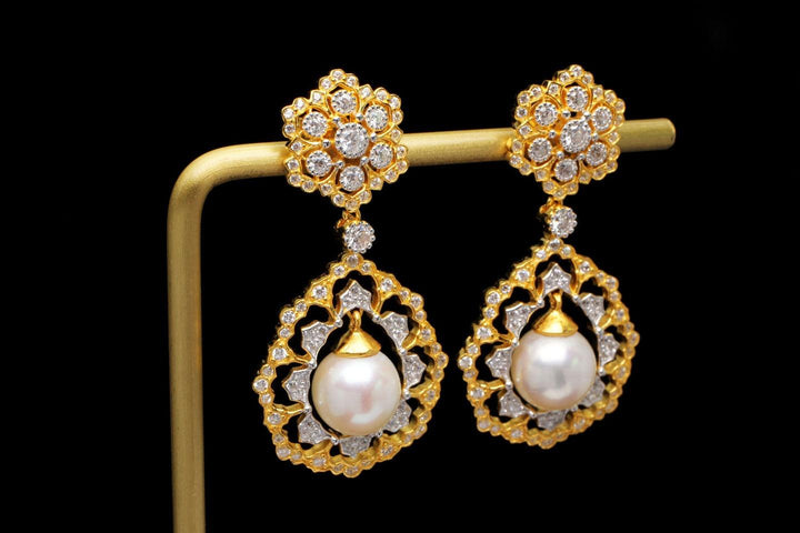 Light Luxury 925 Silver Gold Bead Earrings - Super Amazing Store