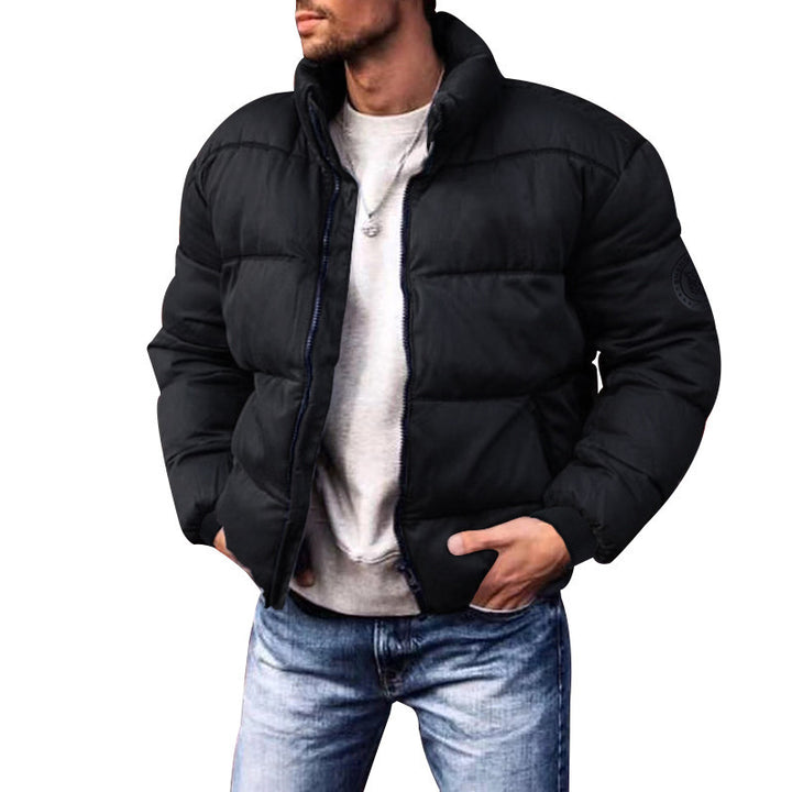 Coat Stand-up Collar Downcotton-padded Jacket Thickened Men's Cotton Jacket-Super Amazing Store