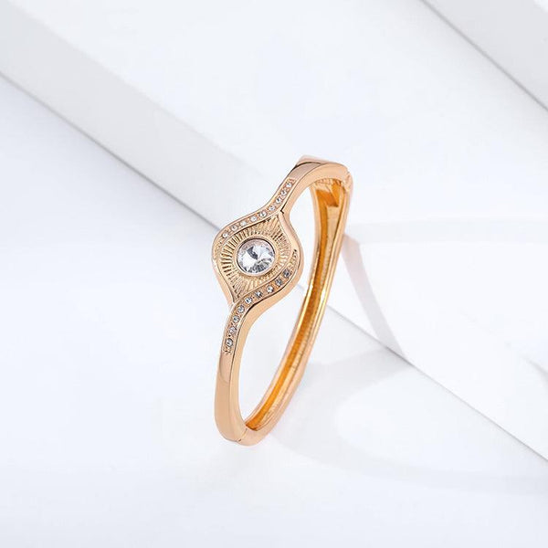 Eye Style Gold Alloy Gold Plated Diamond Decorative Simple Line Bracelet - Super Amazing Store