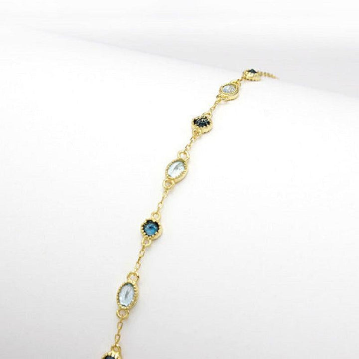 Light luxury sapphire blue toppa bracelet women - Super Amazing Store