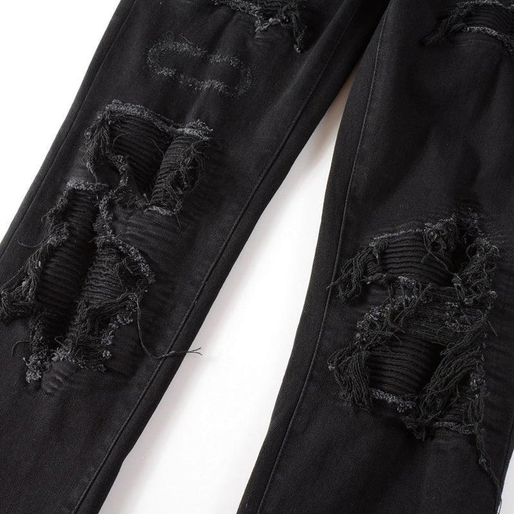 Men's jeans black hole - Super Amazing Store