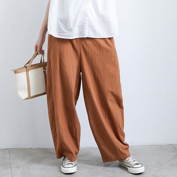 Summer Cotton And Linen Lantern Loose Trousers - Super Amazing Store