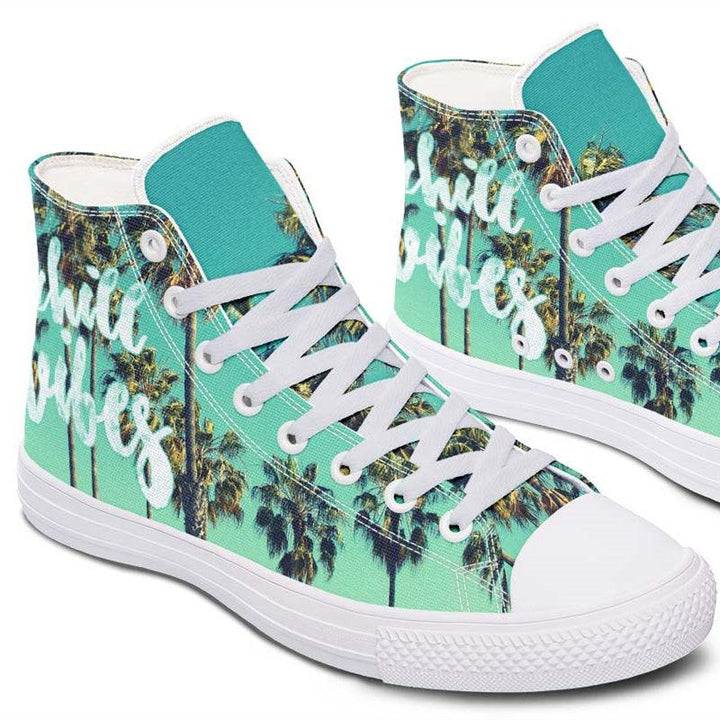 Printed Couple High-top Canvas Shoes - Super Amazing Store