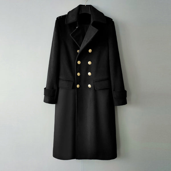 Double Breasted Extended Woolen Coat Q2