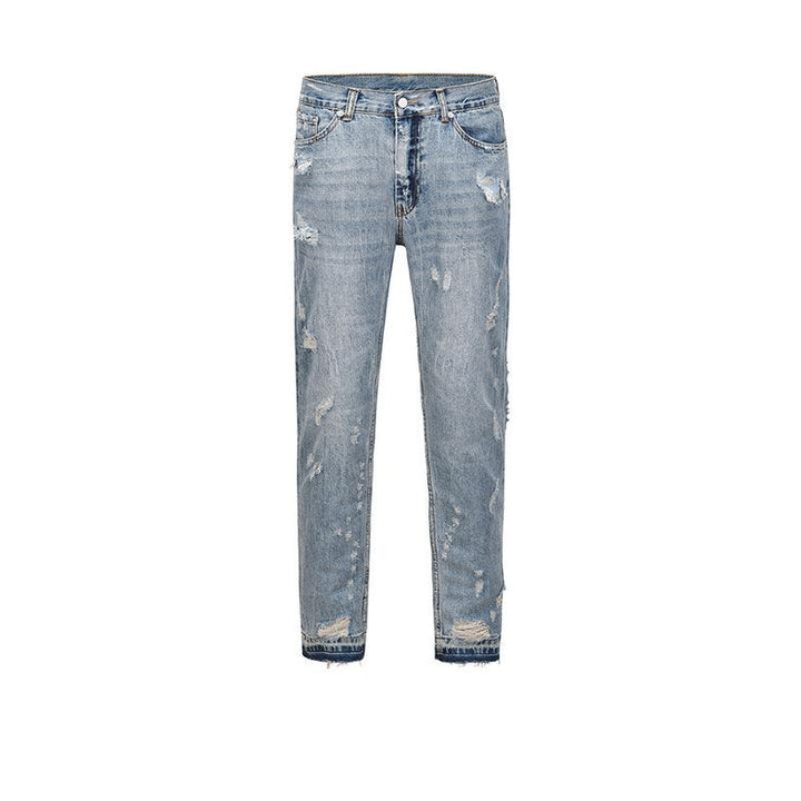 Destroy Insect Bite Men And Women Same Style High Street Fashion Jeans - Super Amazing Store