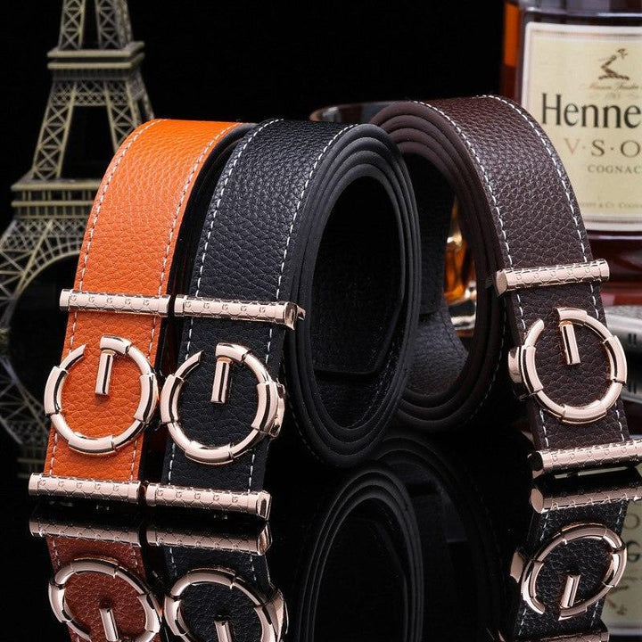 Ladies luxury belts cummerbunds for women G buckle Belt Genuine Leather belt Fashion genuine leather men belts buckle - Super Amazing Store