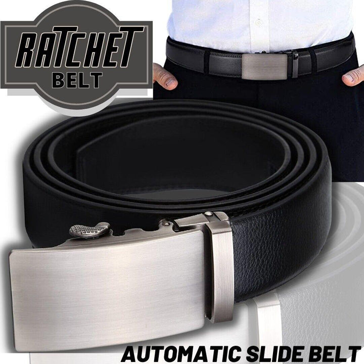 Microfiber Leather Mens Ratchet Belt, Belts For Men Adjustable Automatic Buckle - Super Amazing Store