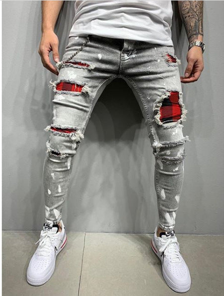 Men's paint jeans-Super Amazing Store