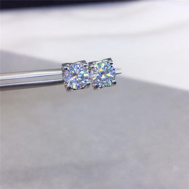 Super Flash Genuine Moissan Diamond Earrings - Super Amazing Store