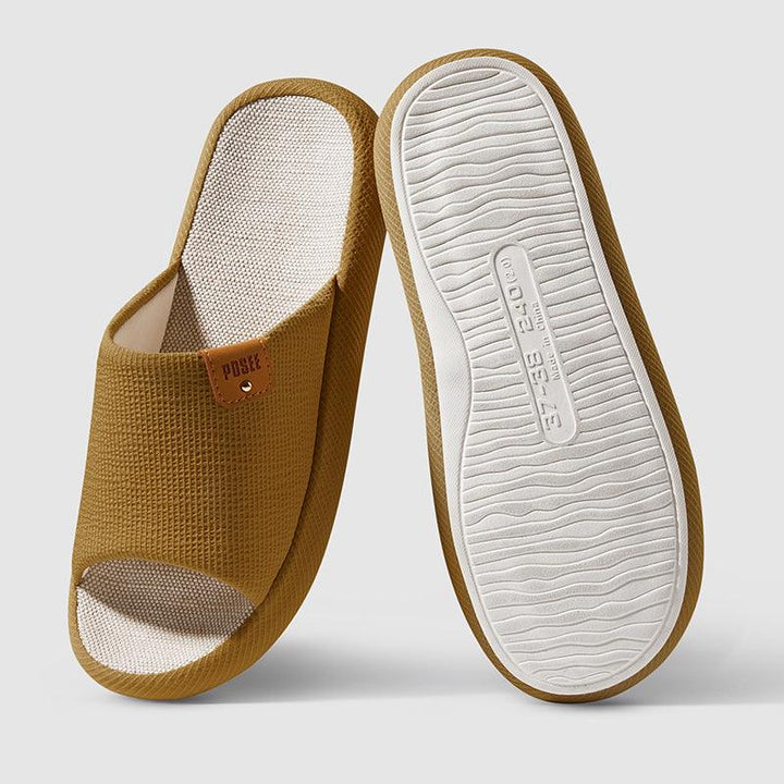 Mute Couple Linen Slippers With Soft Sole - Super Amazing Store