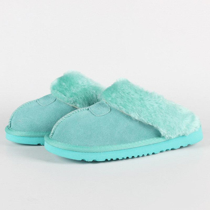 Men's And Women's Cowhide Toe Warm Slippers - Super Amazing Store