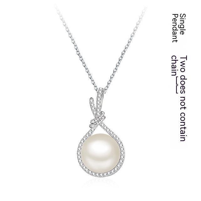 Elegant Natural Shell Pearls White Pearl Pendant Necklace - Super Amazing Store