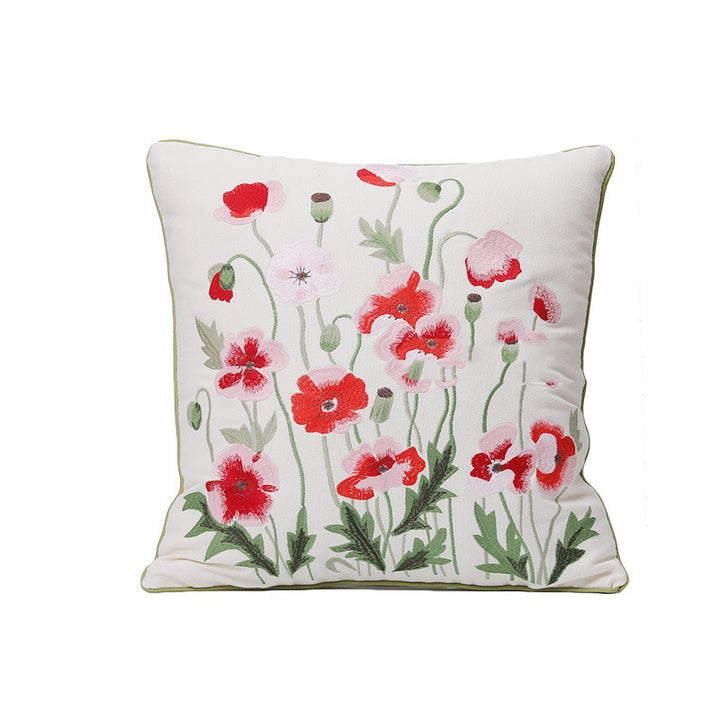 Home Embroidery Plants And Flowers Pillow - Super Amazing Store