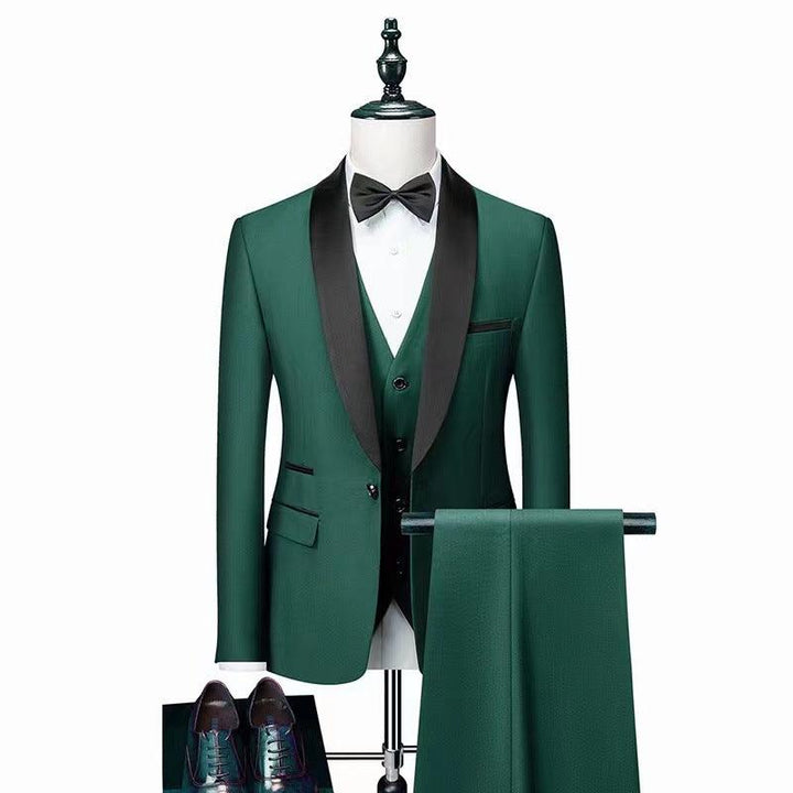 Men 3 Pieces Suit Set Men Wedding Suits Groom Tuxedos - Super Amazing Store