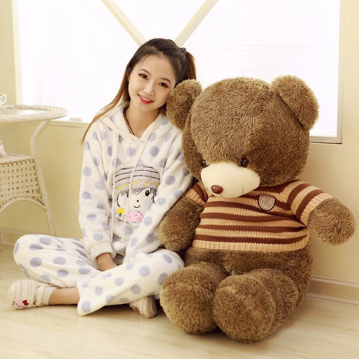 23inch to 78inch Giant unstuffed empty teddy bear bearskin coat soft big skin shell Semi-finished plush toys soft kid doll