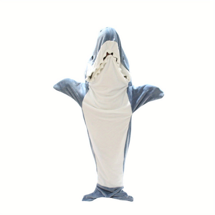 Shark Onesie Blanket For Adults, Shark Blanket Hoodie, Shark Blanket Super Soft Cozy Flannel, Boys Girls Cosplay Costume Sleeping Bag For Night - Super Amazing Store