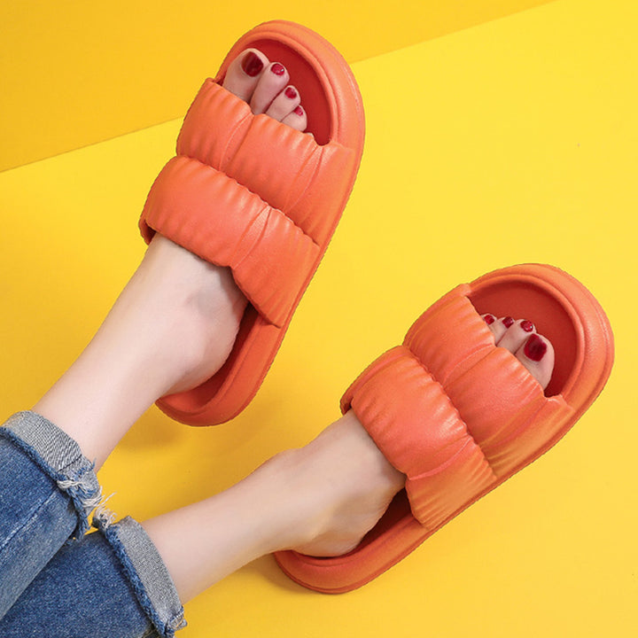 Women Home Shoes Bathroom Slippers Soft Sole Slides Summer Beach Shoes Q2