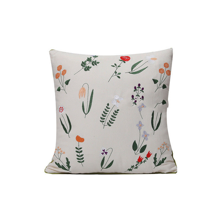 Home Embroidery Plants And Flowers Pillow - Super Amazing Store