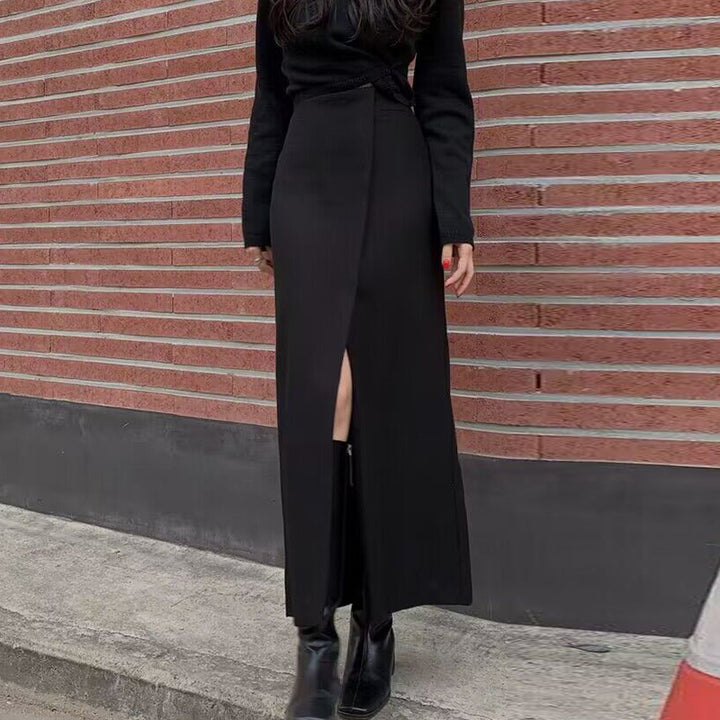 Slit Design Minority All-match Overknee Long Skirt - Super Amazing Store