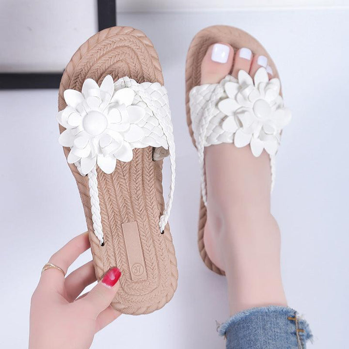 Flower Slippers Home Outdoor Sandals Beach Slippers - Super Amazing Store