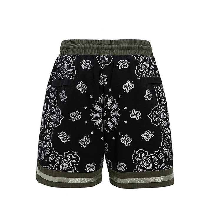 Cashew Flower Patchwork Casual Shorts For Men - Super Amazing Store