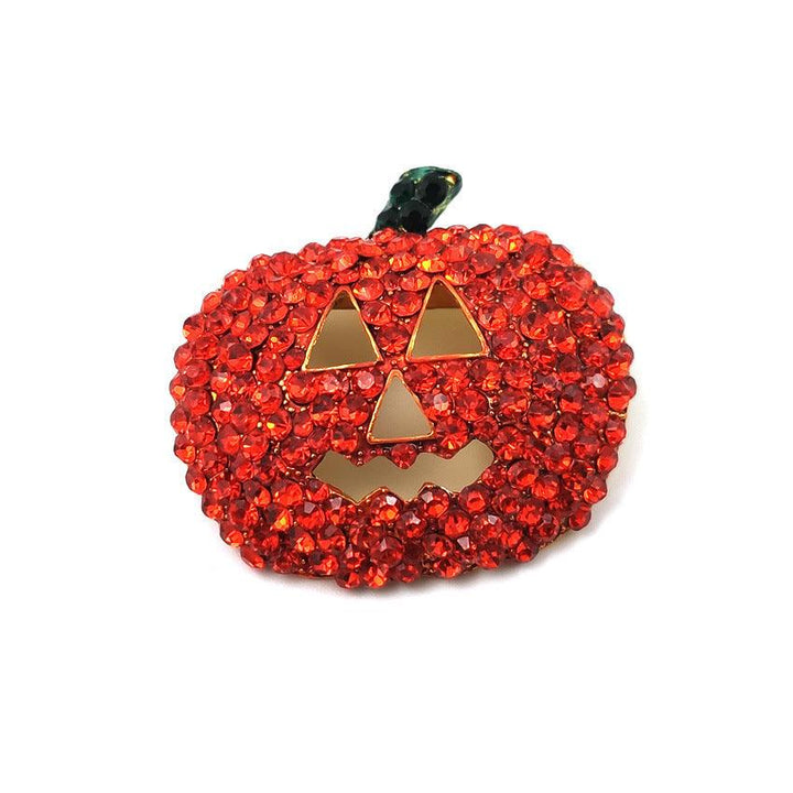 Halloween Spot Drill Red Christmas Pumpkin Brooch - Super Amazing Store