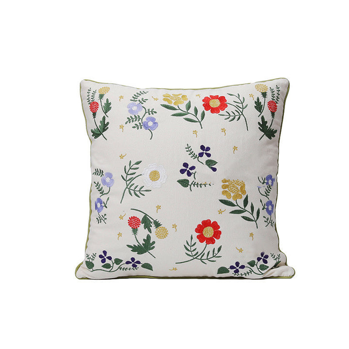 Home Embroidery Plants And Flowers Pillow - Super Amazing Store