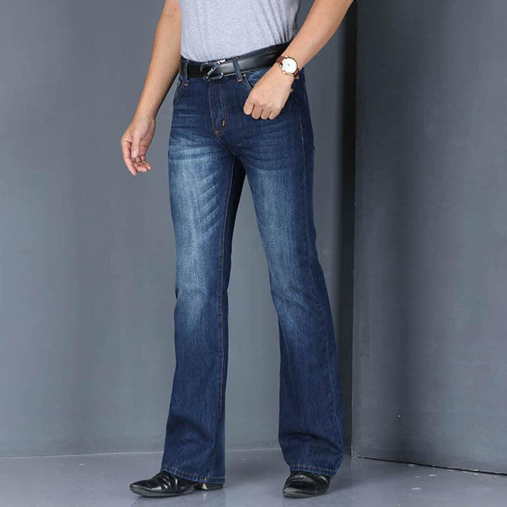 Men's Flared Long Loose Fit Jeans - Super Amazing Store