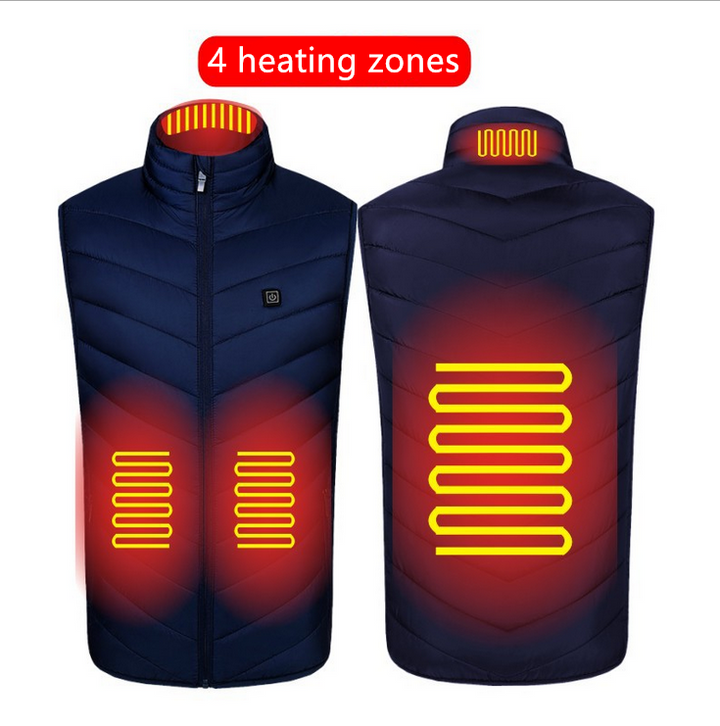 Heated Vest Washable Usb Charging Electric Winter Clothes - No Power Bank included-Super Amazing Store