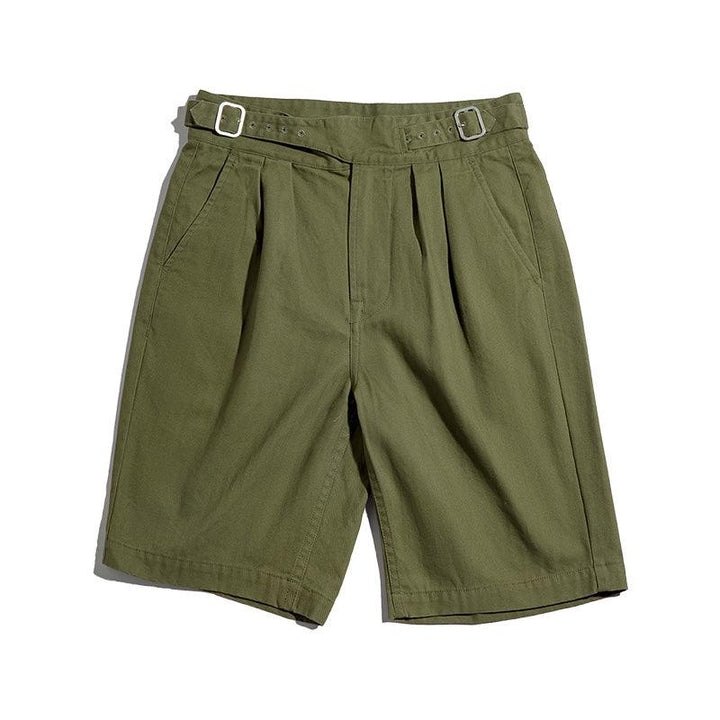 Maden Gurkha Shorts Pants Men Straight High Waist Short - Super Amazing Store