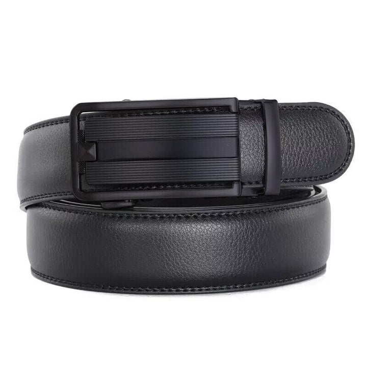 Microfiber Leather Mens Ratchet Belt Belts For Men Adjustable Automatic Buckle - Super Amazing Store